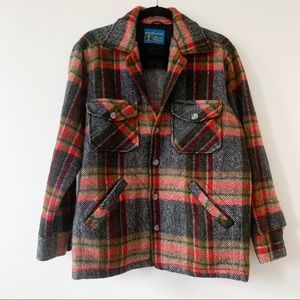 Vintage 60s Deacon Brothers Wool Dea Plaid Jacket